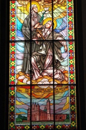Witraże św. Katarzyny, św. Brygidy i św. Teresy Benedykty od Krzyża - Patronki Europy - zdjęcie #1