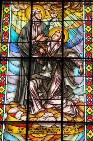 Witraże św. Katarzyny, św. Brygidy i św. Teresy Benedykty od Krzyża - Patronki Europy - zdjęcie #2