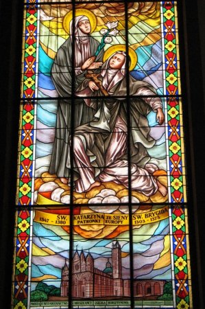 Witraże św. Katarzyny, św. Brygidy i św. Teresy Benedykty od Krzyża - Patronki Europy - zdjęcie #3