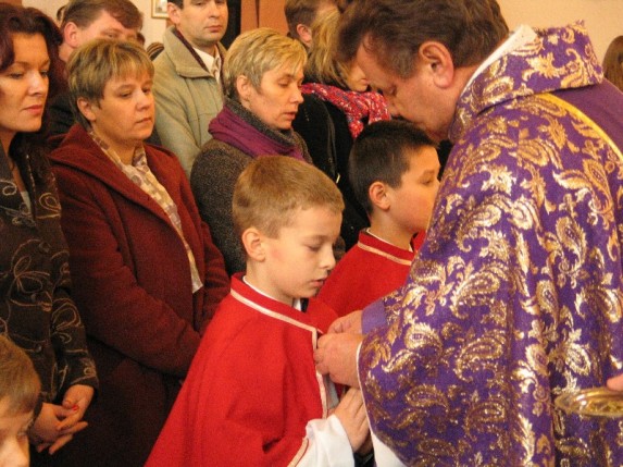 Przyjęcie nowych ministrantów 30.11.2008 - zdjęcie #43