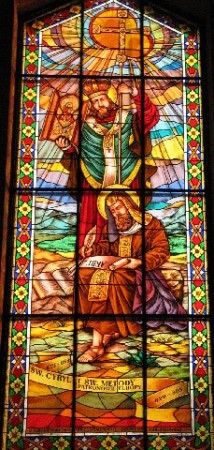 Witraż św. Cyryla i Metodego - Patronów Europy - zdjęcie #2