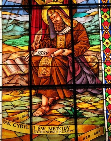 Witraż św. Cyryla i Metodego - Patronów Europy - zdjęcie #4