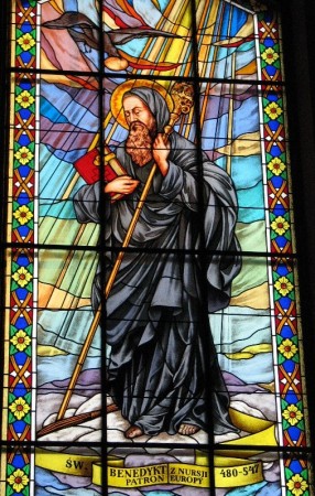 Witraż św. Benedykta z Nursji - zdjęcie #3