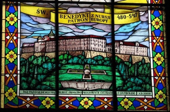 Witraż św. Benedykta z Nursji - zdjęcie #4
