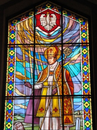 Witraże św. Stanisława Biskupa i św. Andrzeja Boboli - Patronów Polski - zdjęcie #1