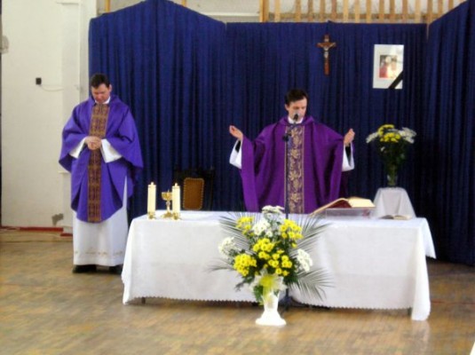 Msza św. za Jana Pawła II w Gimnazjum nr 2 - zdjęcie #5